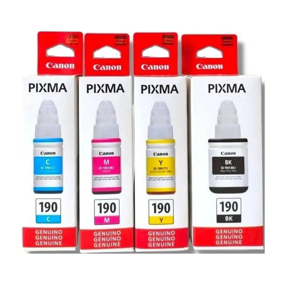 Tinta Canon GI-190 - Kit x4 Colores
