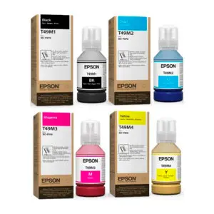 Pack Tinta Epson Sublimación T49M Original Para SureColor F170/F570